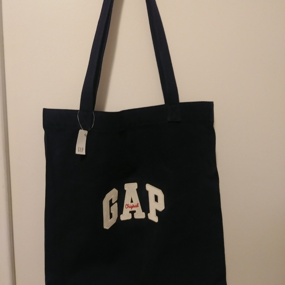 NEW WITH TAGS! GAP NAVY BLUE SHOPPER BAG